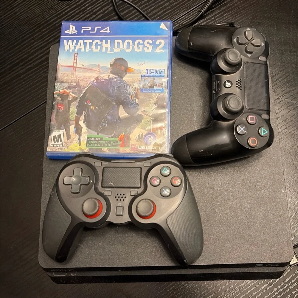 Sony PS4 Console with DualShock Controllers - Black